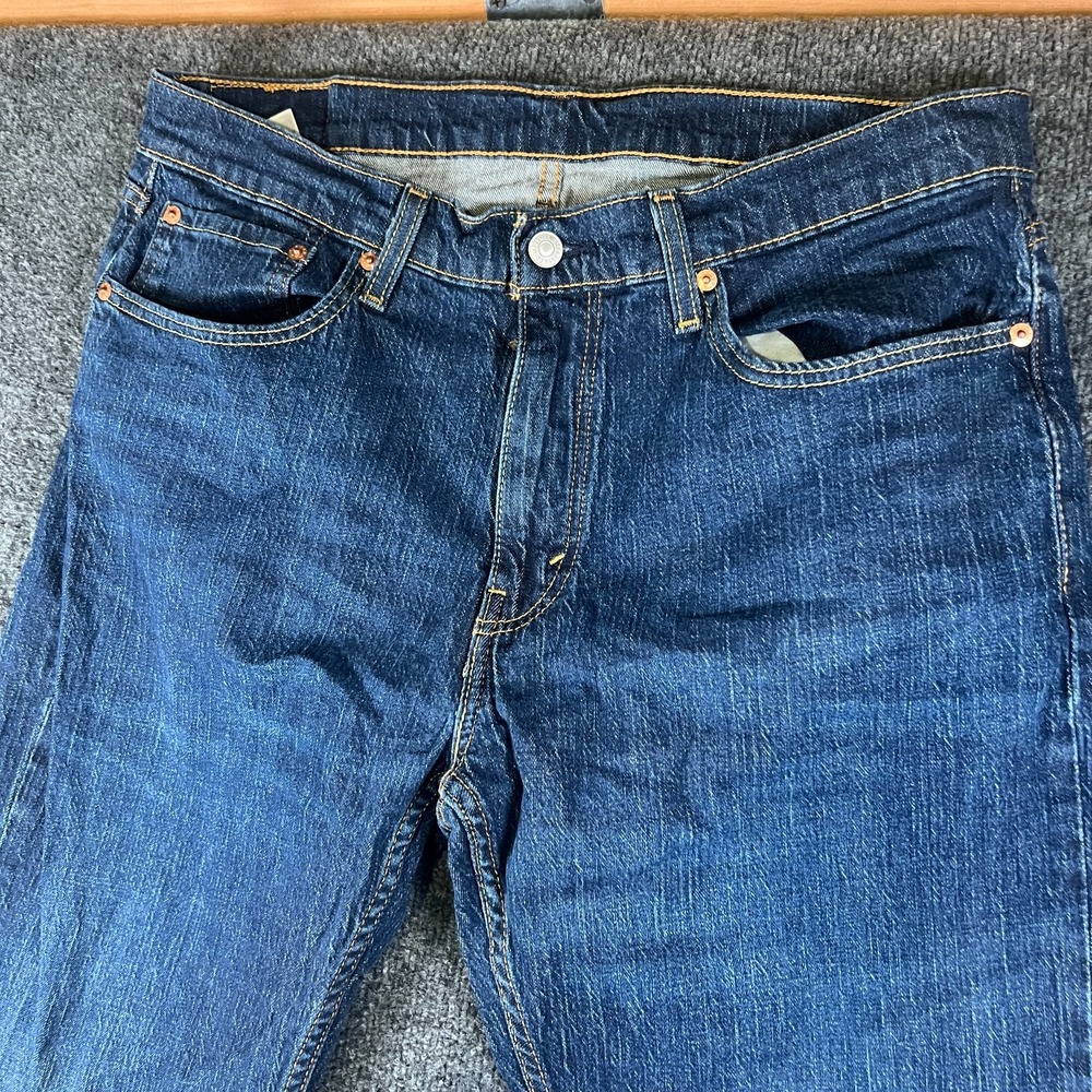 Levi's 559 Relaxed Straight Fit Jeans Men 36x29.5 Blue Denim Medium Wash Stretch